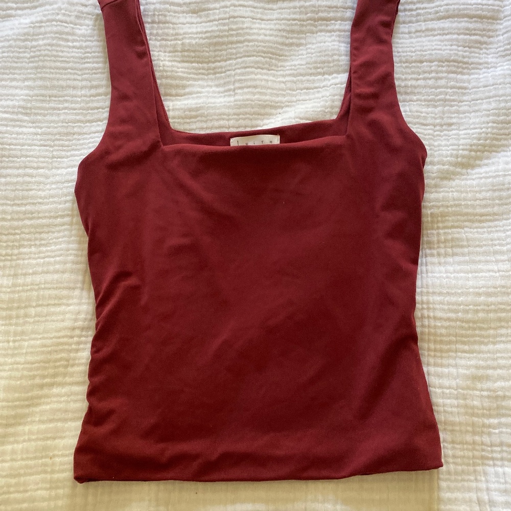 Leith square neck crop top size small